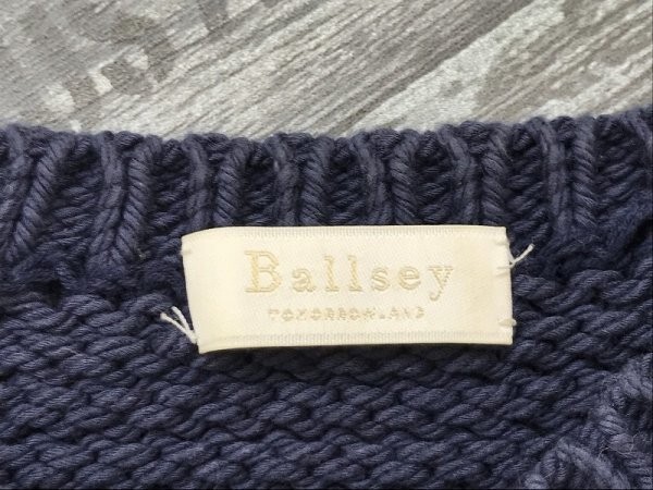 Ballsey Ballsey lady's short sleeves knitted sweater 38 dark gray 