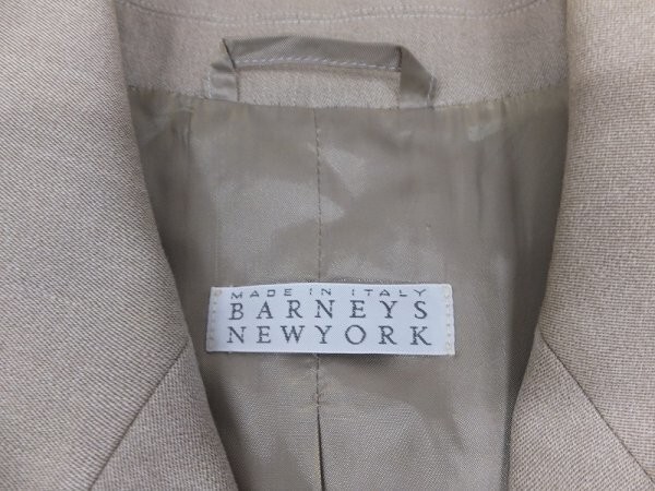 BARNEYS NEWYORK バーニーズ ニューヨーク レディース バックベルト付 ジャケット グレージュ 40_画像2