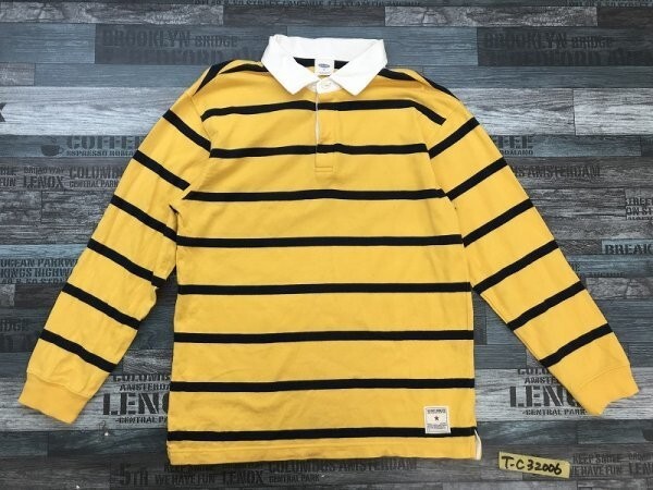 OLD NAVY Old Navy Kids окантовка Rugger рубашка 12 желтый темно-синий 