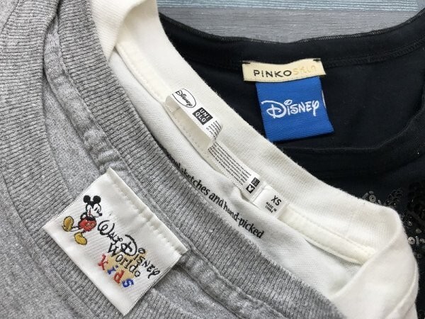 DISNEY ディズニー レディース プリント Tシャツ 3点セット まとめ売り XS他_画像2