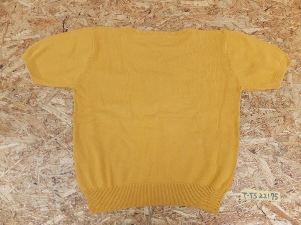 UNITED COLORS OF BENETTON Benetton lady's cotton short sleeves knitted so-46 mountain blow color 