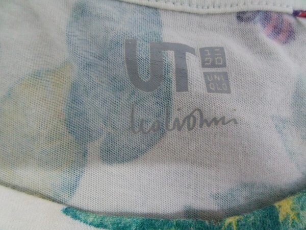 UT UNIQLO ユニクロ レディース 虫と緑プリント 半袖Tシャツ S アイボリー_画像2