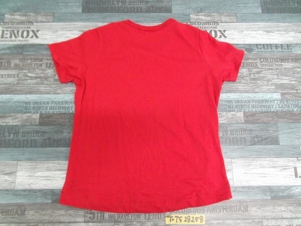 COMME CA ISM コムサイズ レディース 半袖Tシャツ 大きいサイズ XL 赤_画像3