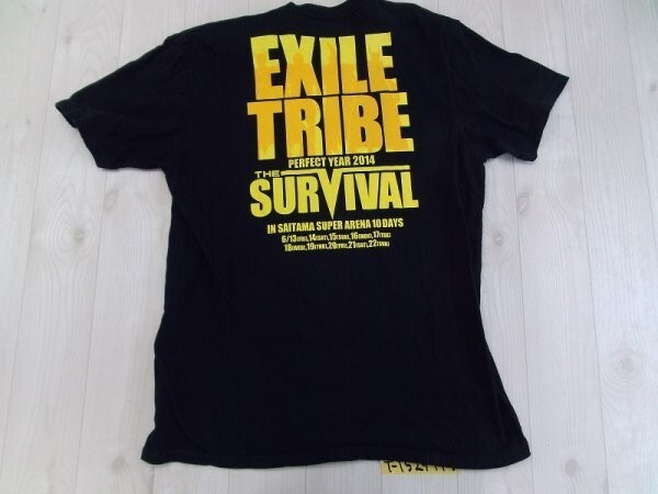 EXILE TRIBE PERFECT YEAR 2014 THE SURVIVAL メンズ レディース プリント 半袖Tシャツ L 黒_画像3