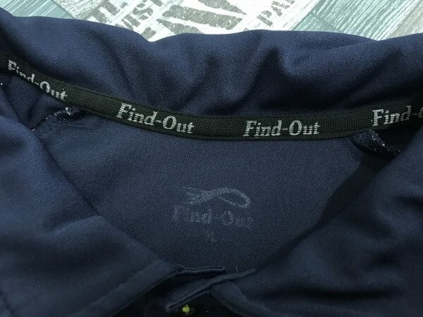 FIND-OUT ワークマン メンズ 肩ポケット付き ポリエステル ドライ 半袖ポロシャツ 大きいサイズ 3L 紺_画像2