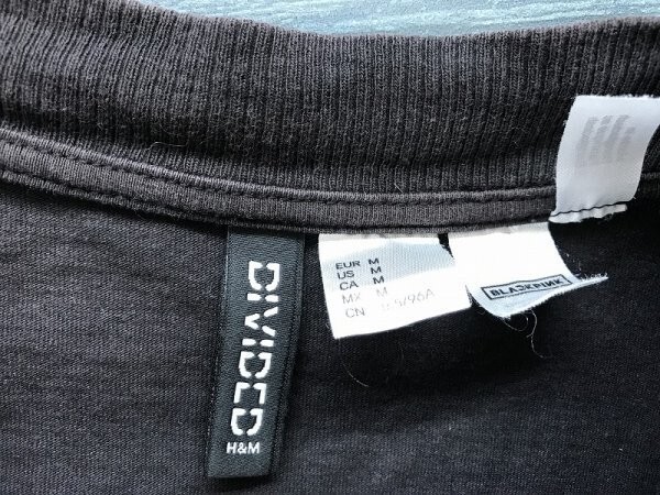 H&M エイチアンドエム × BLACKPINK ブラックピンク レディース フォトプリント 半袖Tシャツ M 黒_画像2