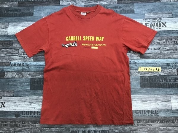 LEVI'S リーバイス メンズ レーシングカープリント 半袖Tシャツ L 赤_画像1