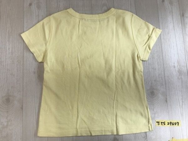 aquagirl アクアガール レディース 日本製 コットン 無地 半袖Tシャツ 薄黄色_画像3
