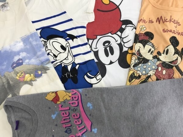 DISNEY ディズニー レディース プリント Tシャツ 5点セット まとめ売り サイズMIX_画像3