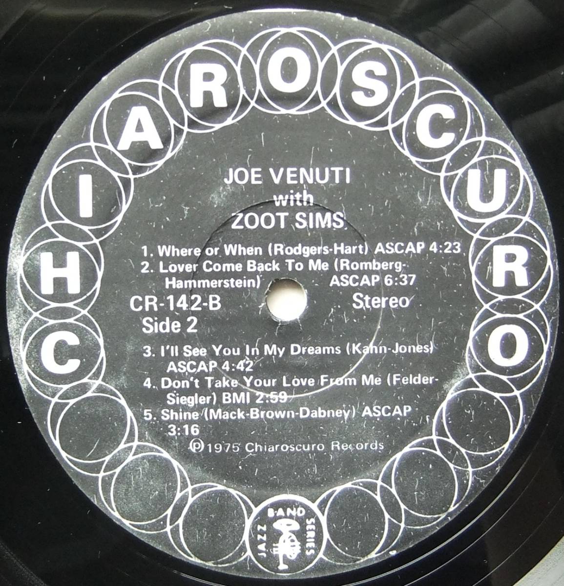 ◆ JOE VENUTI and ZOOT SIMS ◆ Chiaroscuro CR-142 ◆_画像4