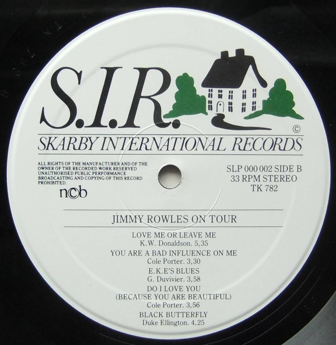 ◆ JIMMY ROWLES On Tour ◆ S.I.R. 000 002 (Sweden) ◆の画像4