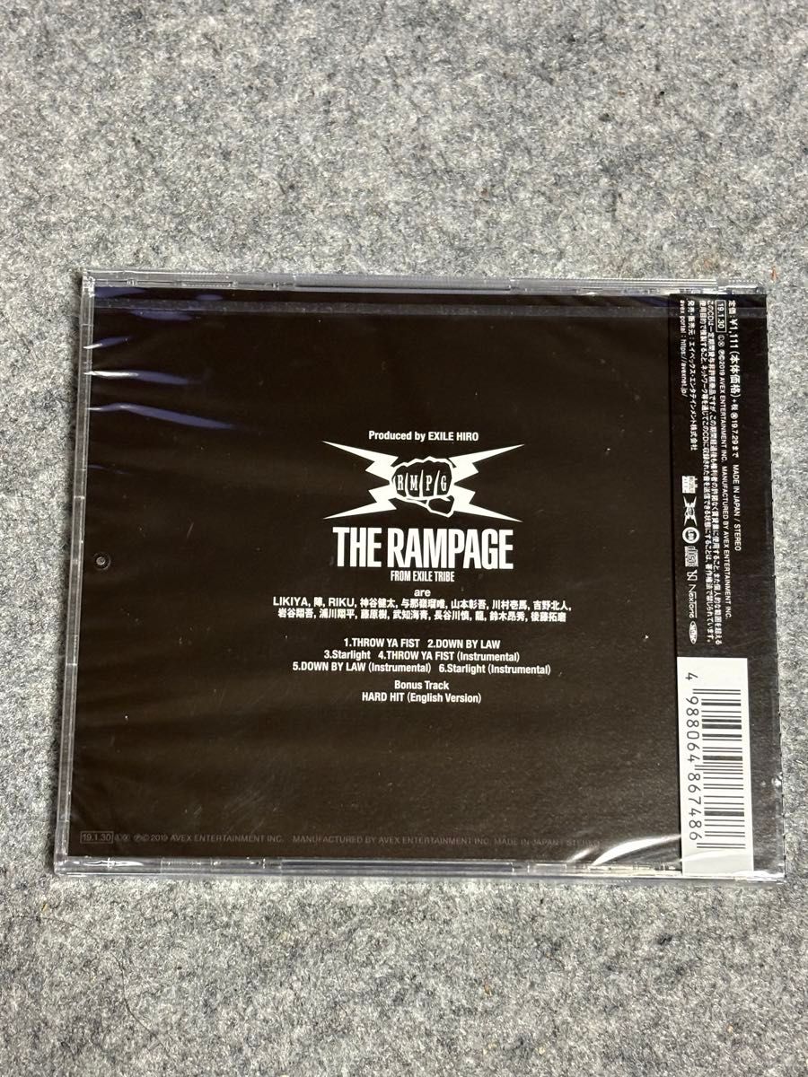 THE RAMPAGE from EXILE TRIBE CD/THROW YA FIST 19/1/30発売