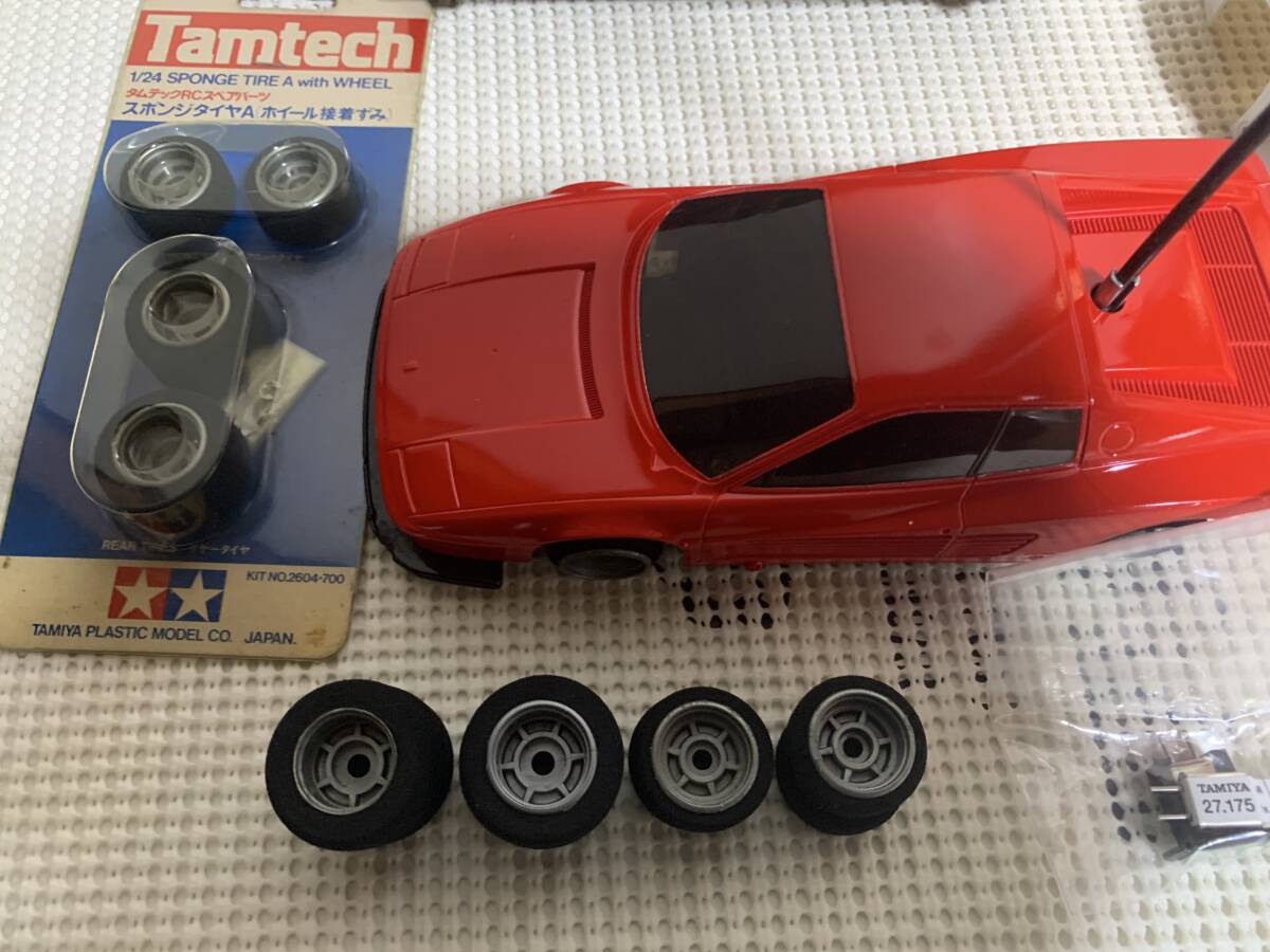 【絶版】TAMIYA タミヤ タムテック1/24 フェラーリとポルシェ961 メカ一式付 （バッテリーは付きません）中古_画像2