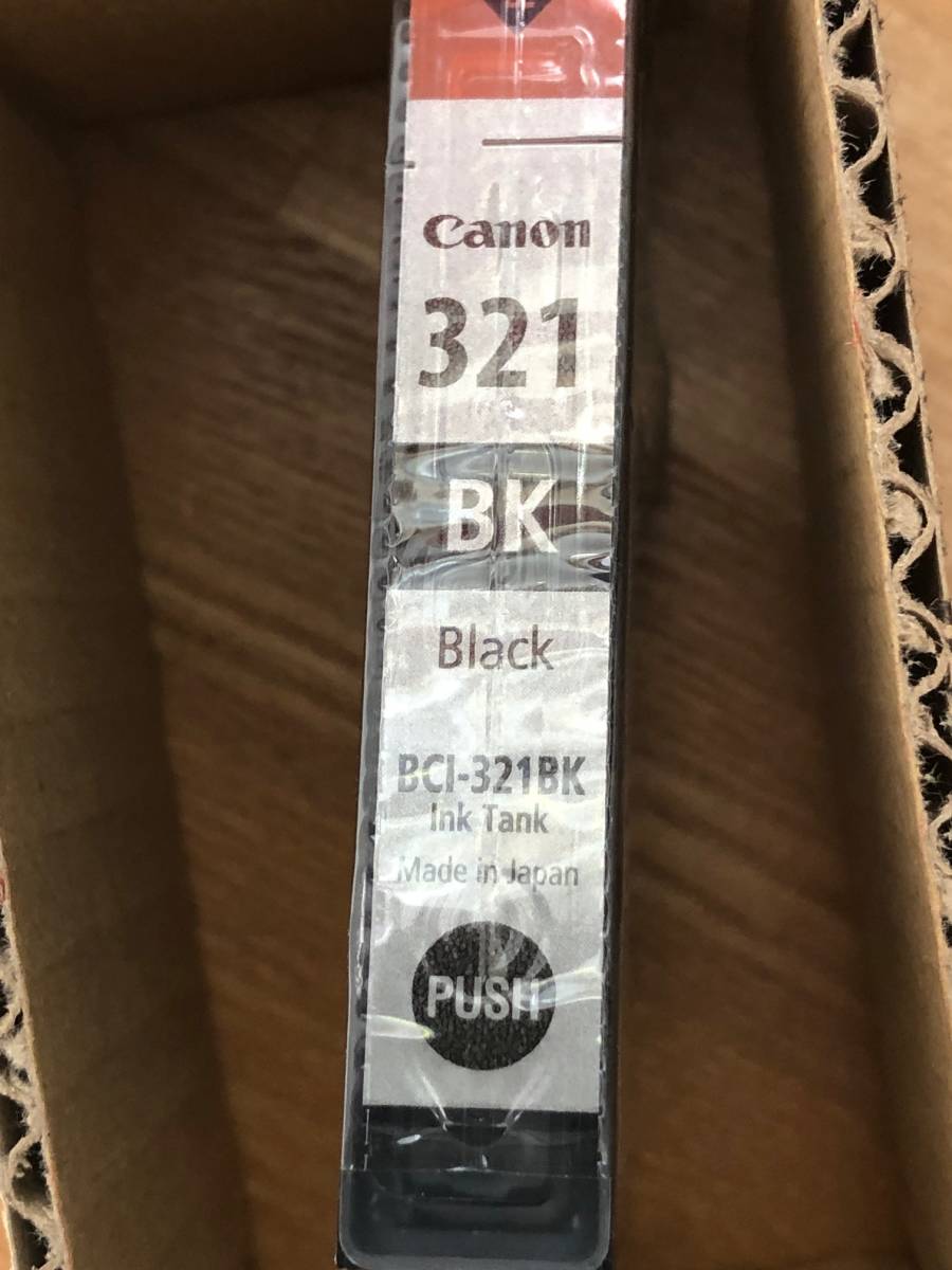 キャノン 純正インク 321 BK黒×4個 Mマゼンタ×1個 CANON BCI-321BK及びBCI-321M 未開封品（中古）の画像3