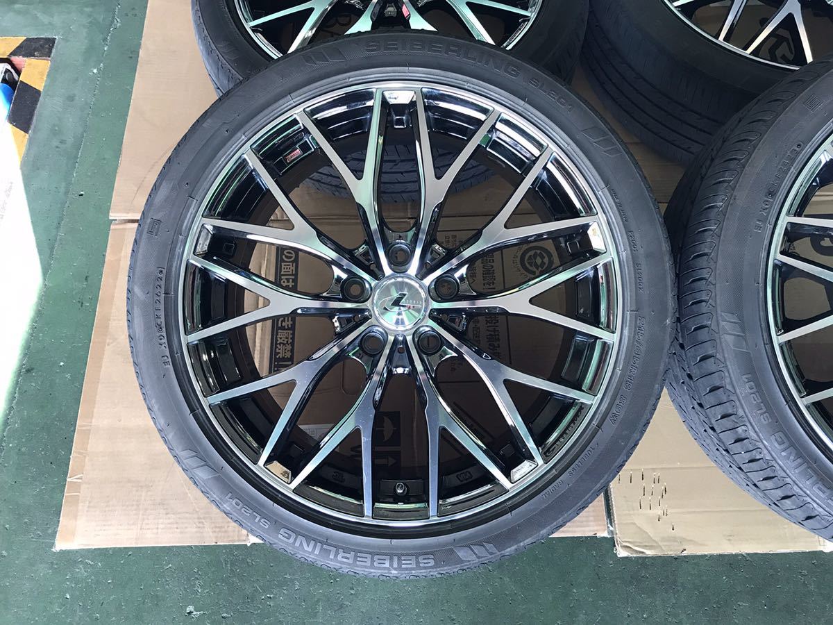 レオニス LEONIS MX BMCMC 18×７Ｊ+53　5H PCD114.3　SL 215/45R18 ４本セット　中古_画像2