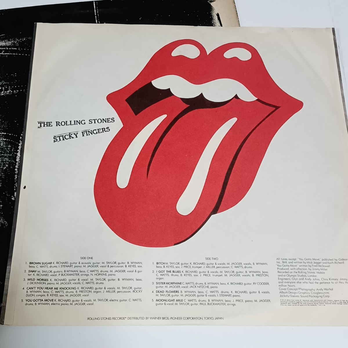 当時物LPレコード　The Rolling Stones(ローリング・ストーンズ)　Sticky Fingers 　スティッキー・フィンガーズ_画像5