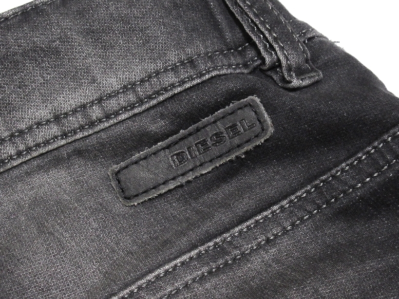 美品 DIESEL ディーゼル JOGGJEANS ジョグジーンズ KROOLEY-NE 0835B ダメージ加工 スウェット ストレッチ デニムパンツ W26 正規品 メンズ_画像6