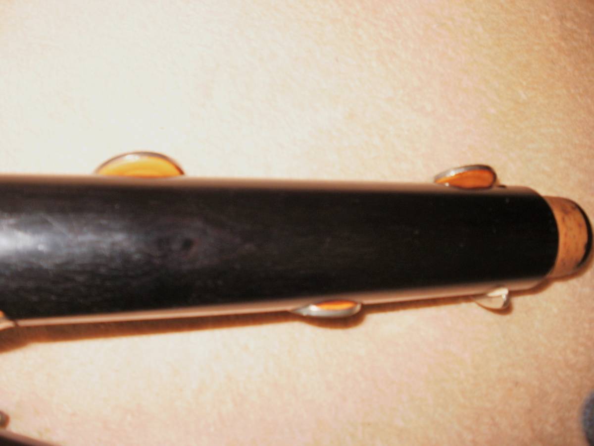 ◆即落◆ノブレ バスクラリネット（ペグ付）◆Noblet 木製バスクラ 楽器店で全タンポ交換・研磨・調整済の画像8