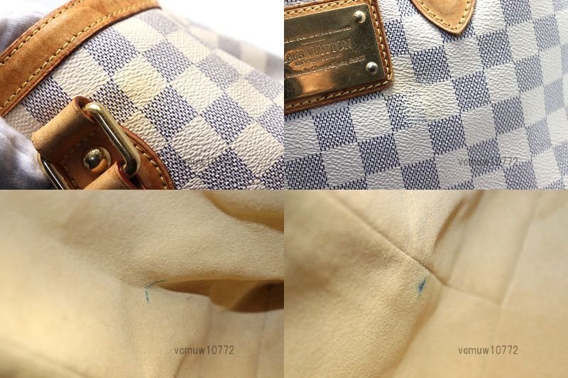 希少美中古■LOUIS VUITTON ダミエアズール ハムプステッドPM レザー ハンドバッグ ルイヴィトン■0222wr0251721_画像10