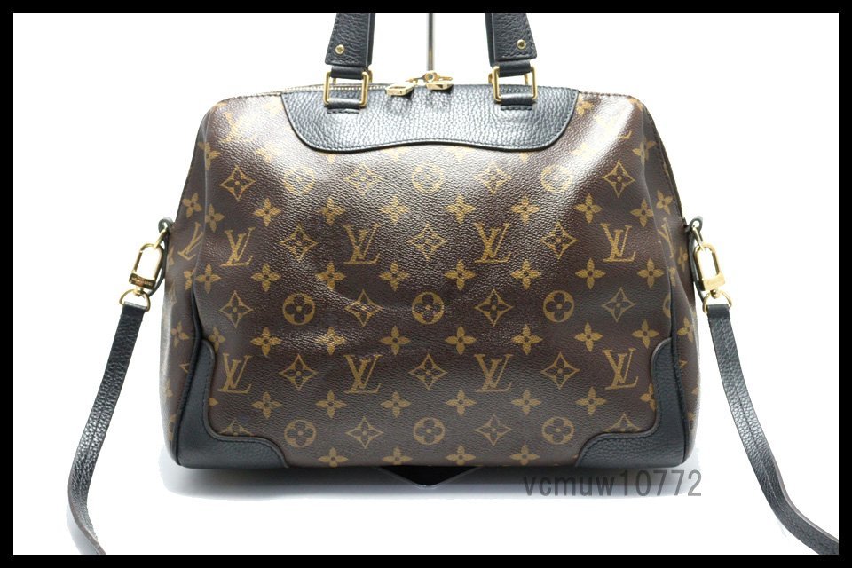 近年モデル希少美中古■LOUIS VUITTON モノグラム レティーロ レザー 2way ハンドバッグ ルイヴィトン■0208hu22012_画像1