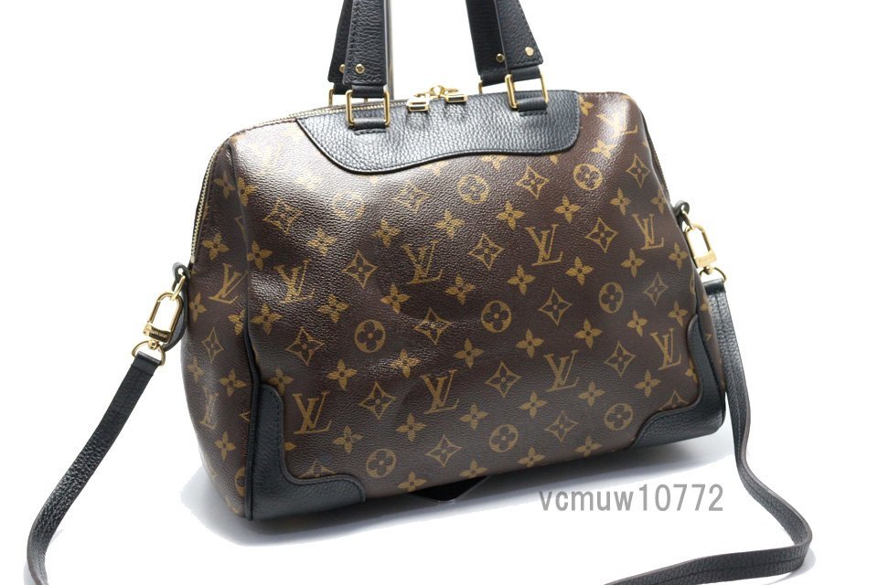 近年モデル希少美中古■LOUIS VUITTON モノグラム レティーロ レザー 2way ハンドバッグ ルイヴィトン■0208hu22012_画像4