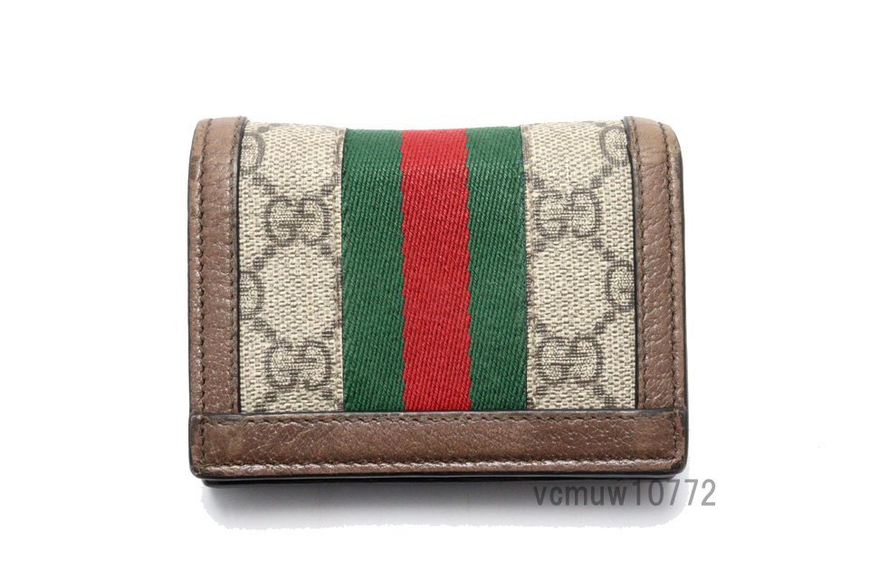 近年モデル希少美中古■GUCCI オフィディアGG レザー 2つ折り財布 グッチ■0208hr31259_画像2