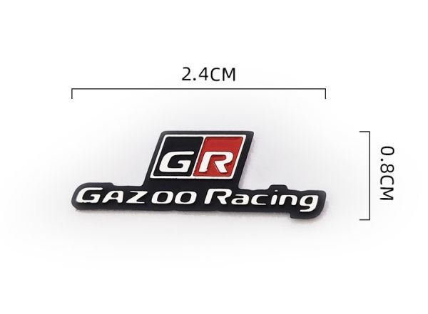 トヨタ ガズーレーシング エンブレム ステッカー TOYOTA GAZOO Racing 3D立体 パネル 内装 ダッシュボード インテリア コンソール 1個_画像2