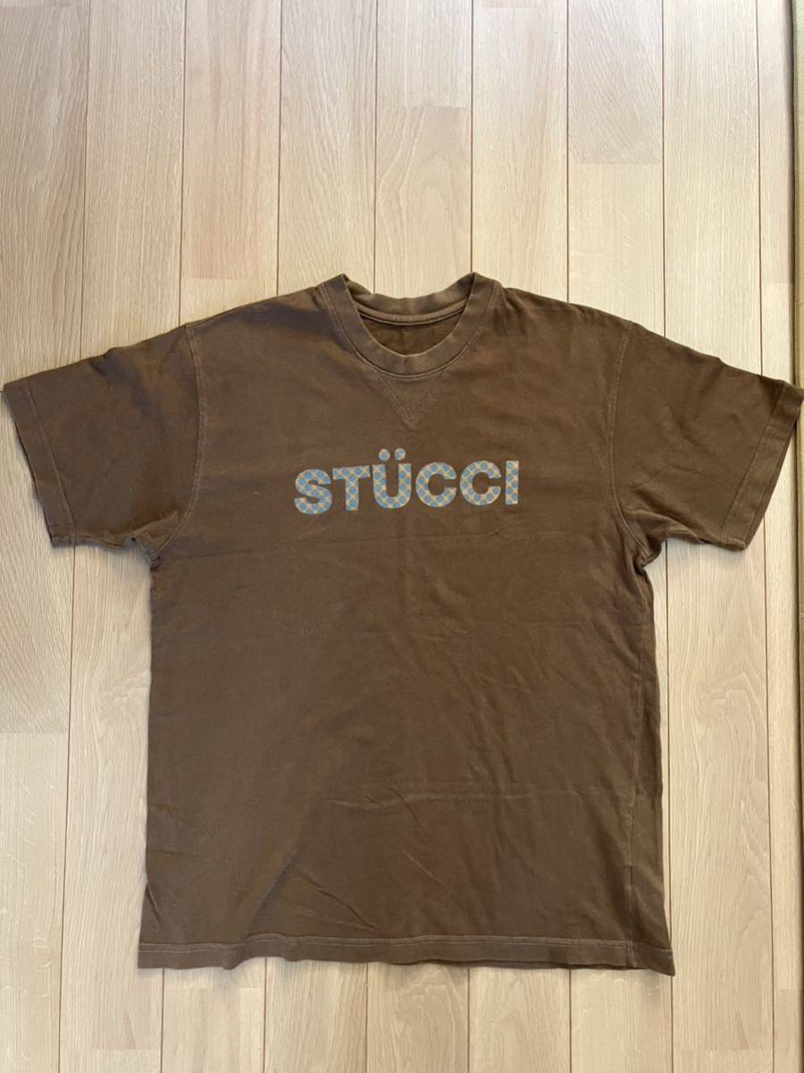 90s OLD stussy stucci ステュッチ　Tシャツ パロディ　TEE made in Australia オーストラリア製　ヴィンテージ vintage T-shirt ロゴ