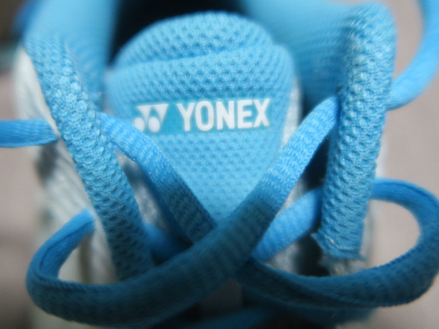 1.6万★美品 ヨネックス YONEX SHBAL バドミントンシューズ POWER CUSHION パワークッション エアラス レディース 24cm ペールブルーの画像8