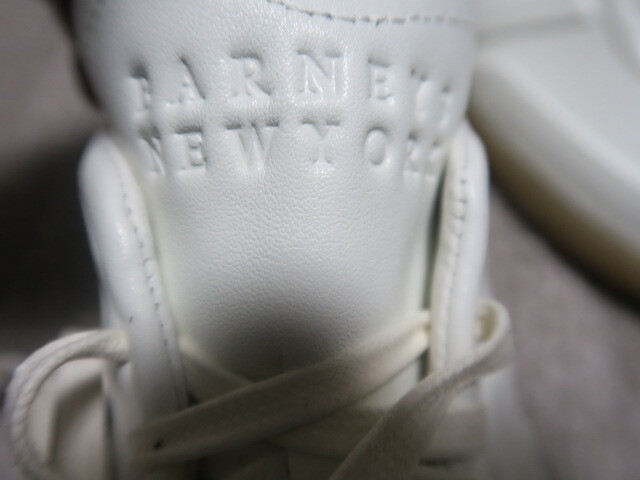 未使用★タグ付 超希少モデル バーニーズ ニューヨーク別注 BARNEYS NEW YORK adidas SAMBA 26 WHITE GUM 本革 _画像9