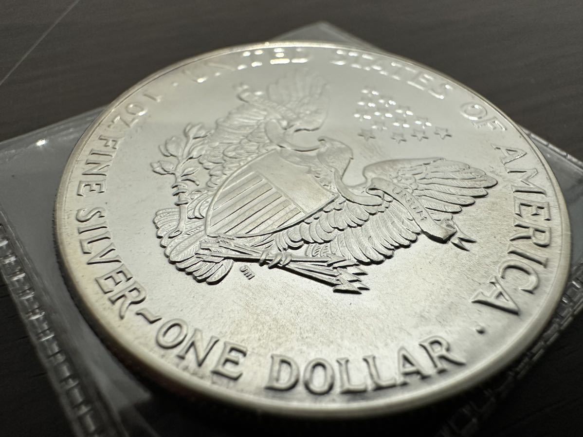 イーグル 1ドル銀貨 ウォーキングリバティ 1oz アメリカンイーグル ONE DOLLAR FINE SILVER 31.29g_画像8