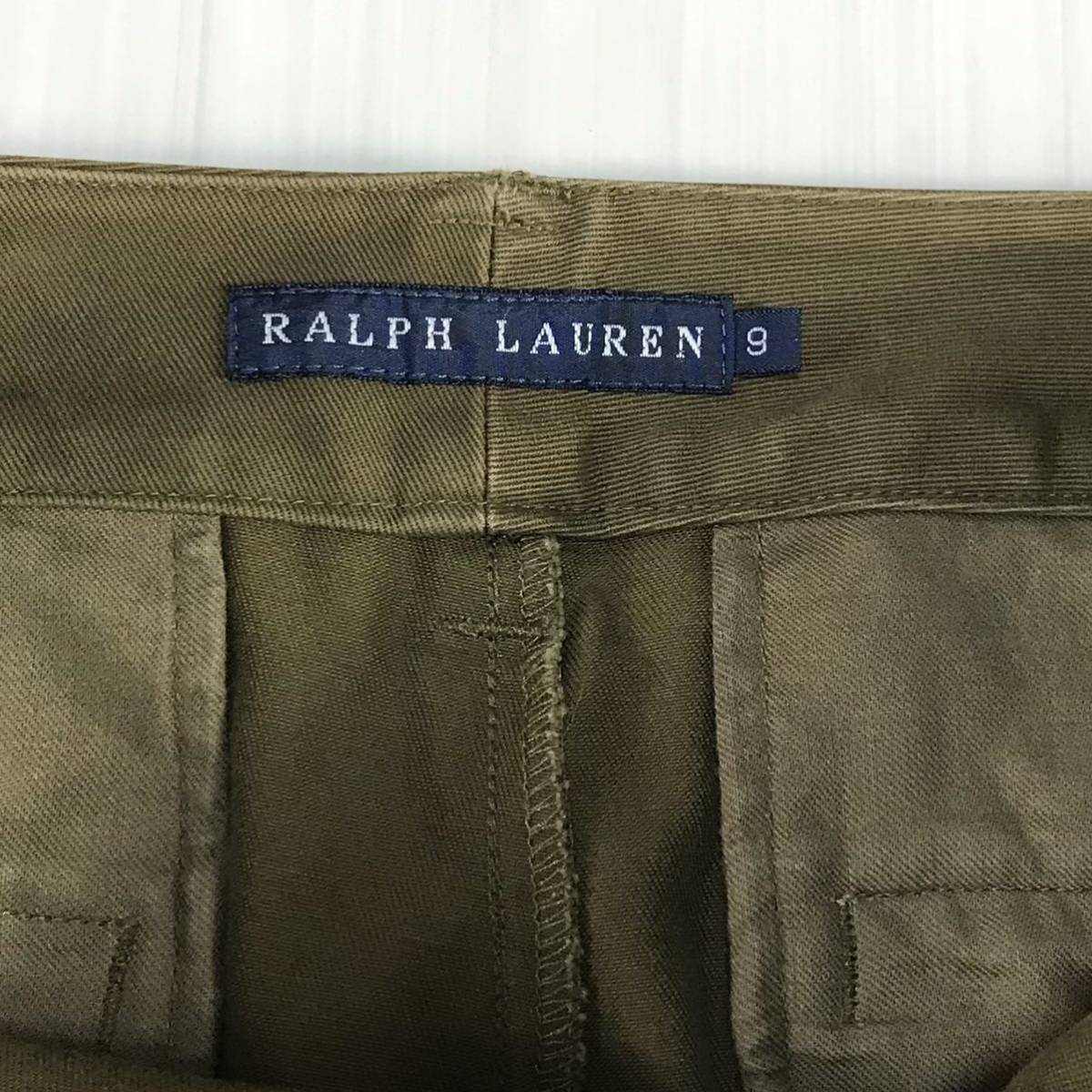 RALPH LAUREN Ralph Lauren strut pants bottoms cotton bread 9 khaki -