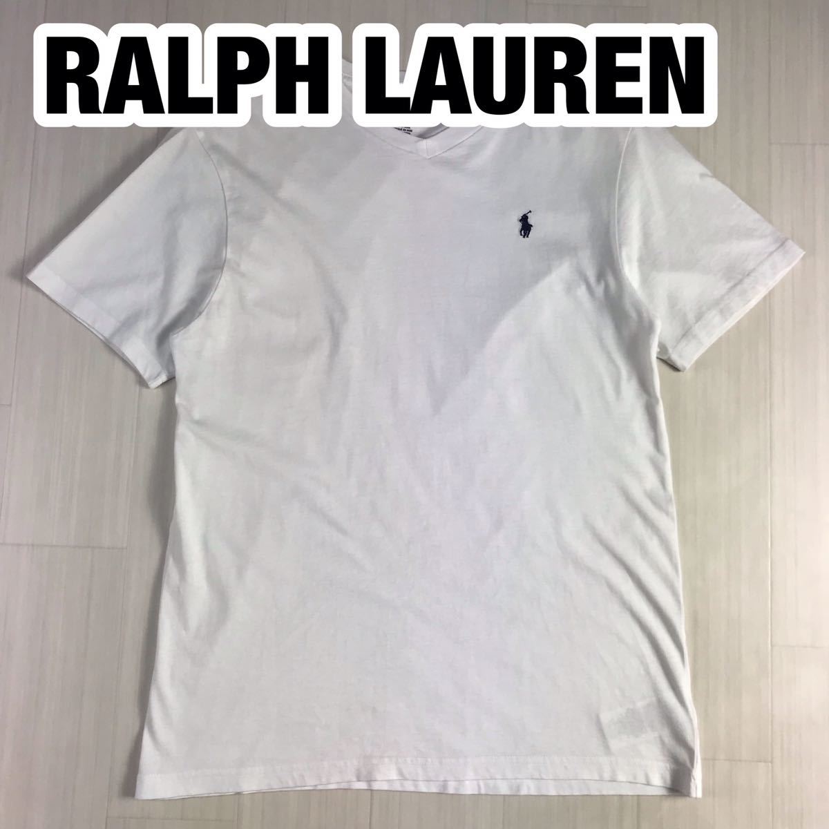 RALPH LAUREN ラルフローレン 半袖Tシャツ ユースサイズ L（14/16） ホワイト ビッグシルエットの画像1