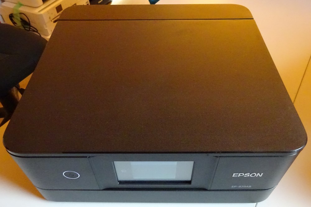 【中古】EPSON エプソン カラーインクジェット複合機 プリンタ スキャナ EP-879AB A4 動作確認済み 2024020042
