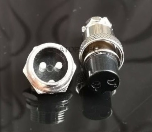 1 pair GX16 16mm 2 pin metal connector male plug + female plug +mekla cap ( service goods ) 3 point set!