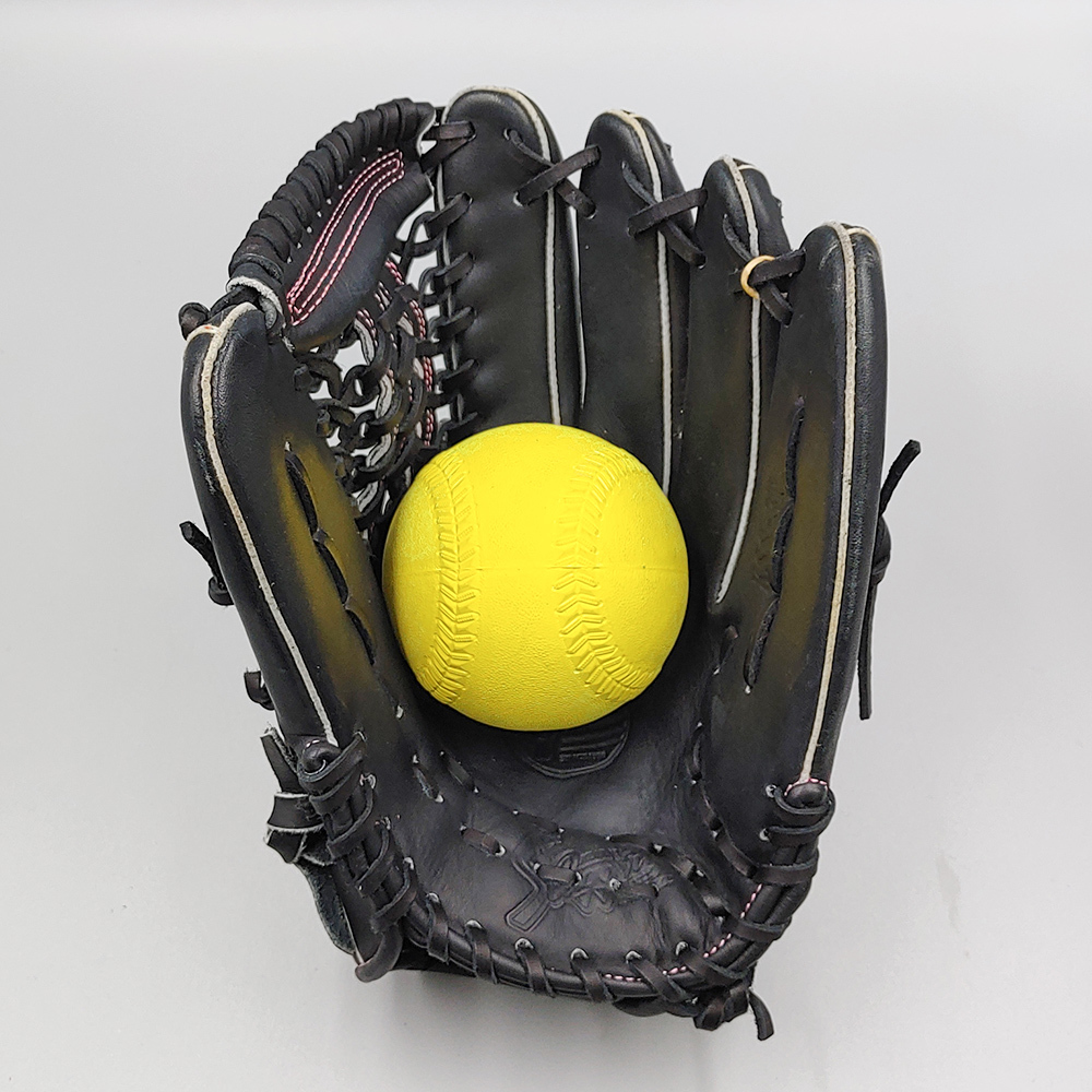 【クリーニング済み 】 スラッガー ソフトボール用グローブ / 外野手用 型付け済み (slugger グラブ)[NI68]_画像7