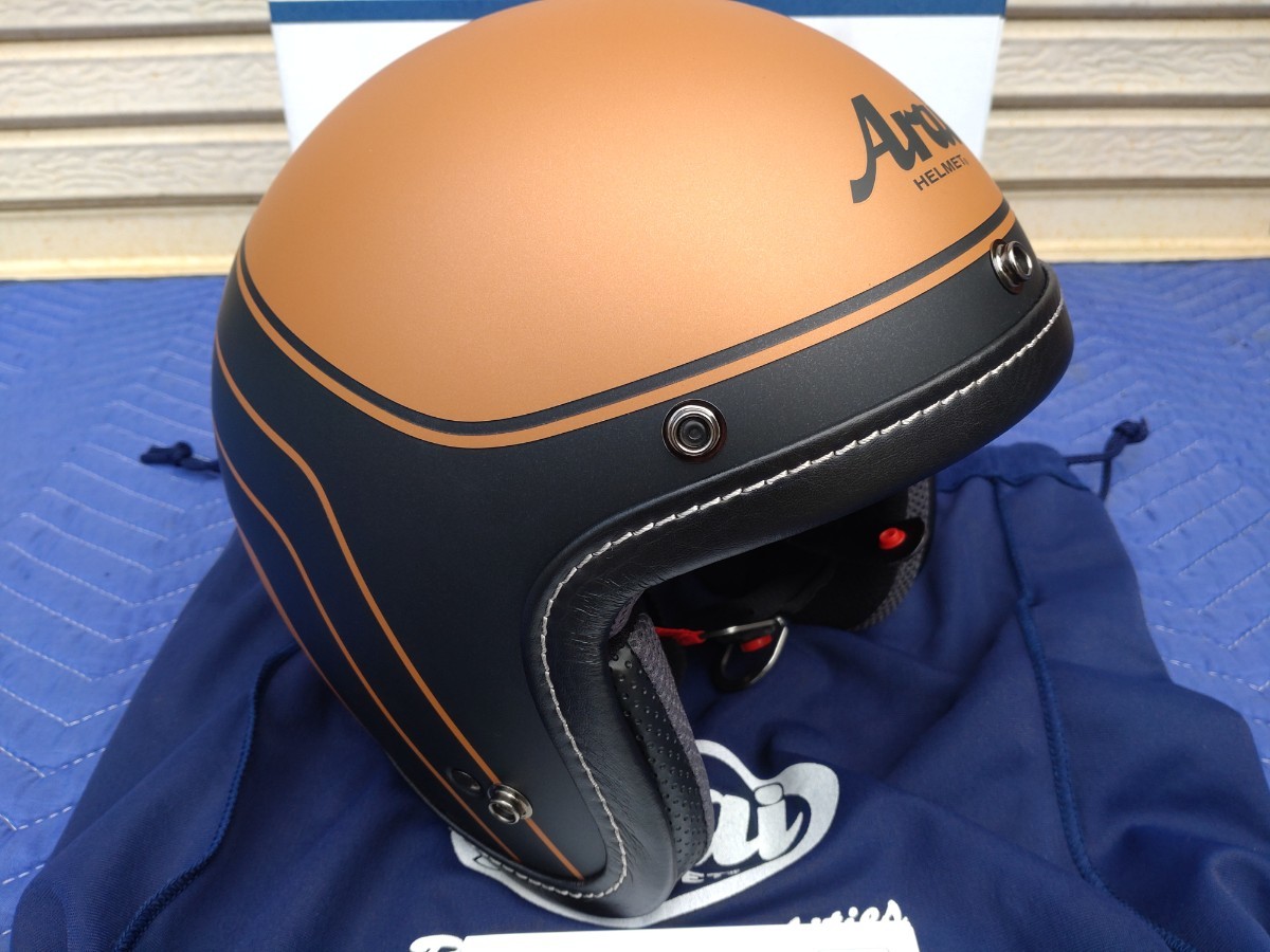 ARAI/アライ/クラシックAIRデザイン/BLITZブロンズ/55-56/S/ジェットヘルメット/ビンテージ/SHOEI/ショウエイ/ジェイクルーズ/ジェイホース_画像5