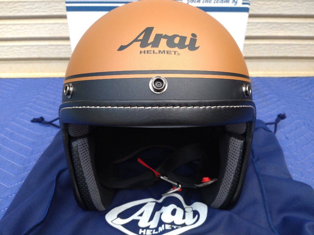 ARAI/アライ/クラシックAIRデザイン/BLITZブロンズ/55-56/S/ジェットヘルメット/ビンテージ/SHOEI/ショウエイ/ジェイクルーズ/ジェイホース_画像6