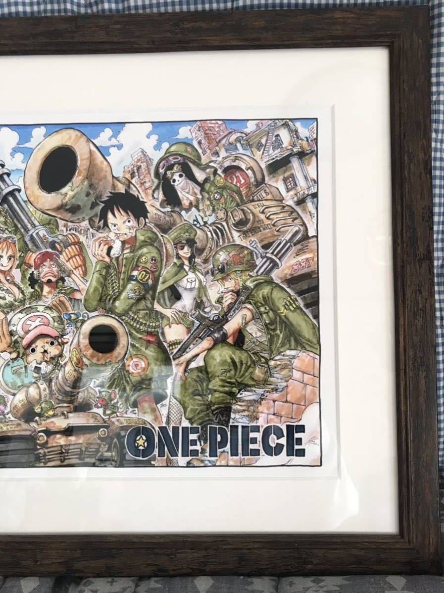 送料無料 ワンピース 未使用 複製原画 ジャンプフェスタ 2015 尾田栄一郎 ONE PIECE 複製原稿 集英社 少年ジャンプ ルフィ麦わら一味の画像7