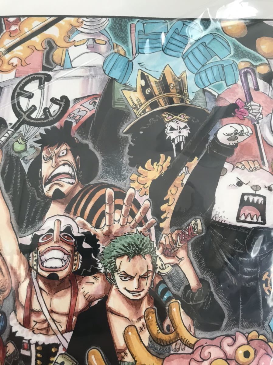 送料無料 ワンピース 新品未使用 複製原画 ジャンプフェスタ2014 尾田栄一郎 ONE PIECE 少年ジャンプ 複製原稿 ルフィ麦わら一味の画像7