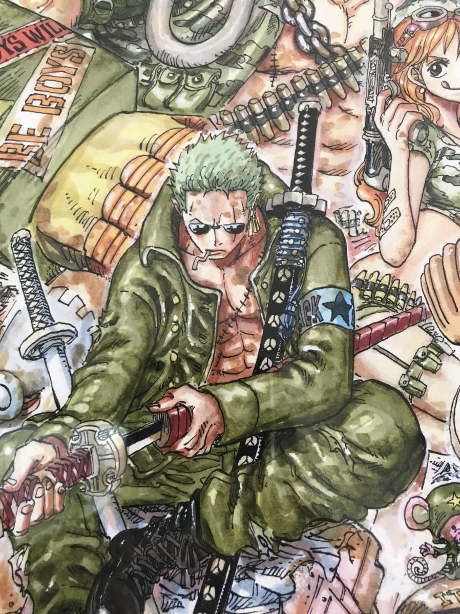 送料無料 ワンピース 未使用 複製原画 ジャンプフェスタ 2015 尾田栄一郎 ONE PIECE 複製原稿 集英社 少年ジャンプ ルフィ麦わら一味の画像6