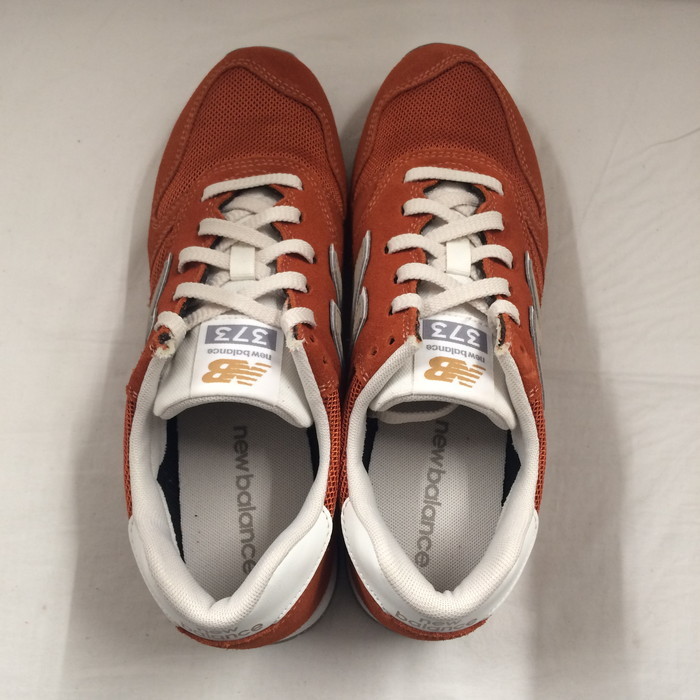 美品 New Balance 373 メンズ スニーカー 26.0cm ML373QH2 オレンジ [jgg]の画像5