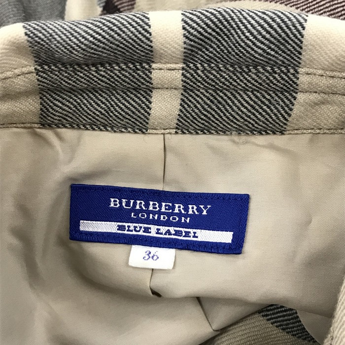 BURBERRY BLUE LABEL 半袖ワンピース ノバチェック ベージュ系 竿時：36 [jgg]の画像7