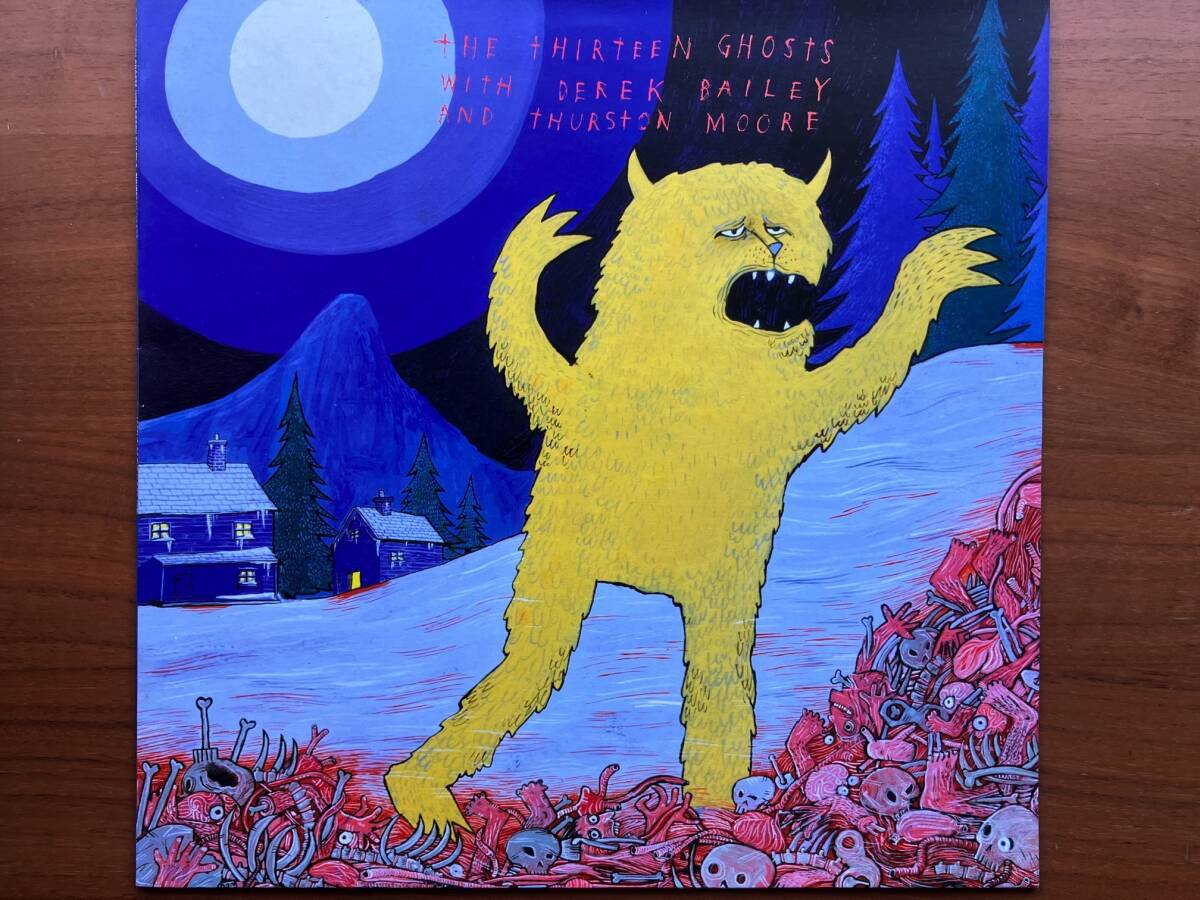 美盤 The Thirteen Ghosts with Derek Bailey and Thurston Moore LEGEND OF THE BLOOD YETI LP / Noise, Avant-Garde, Free Improvisation_画像1