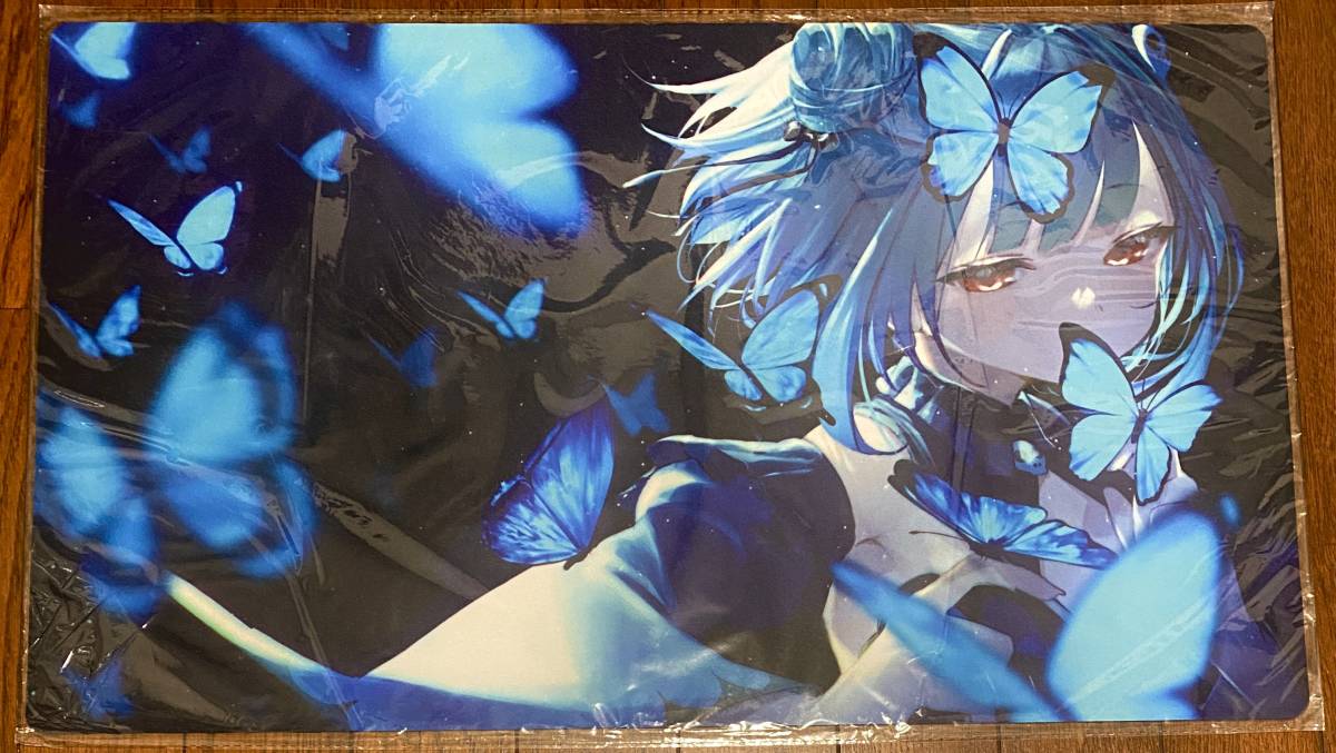 プレイマット サンクリ 白詰草 限定品 潤羽るしあ　ホロライブ hololive vtuber エアコミケ グッズ マウスパッド ラバーマット