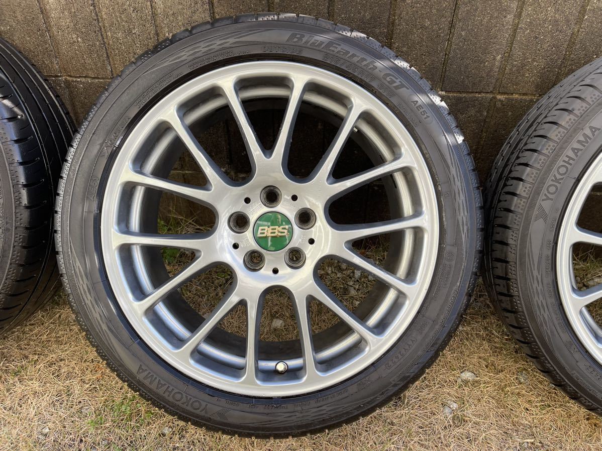 BBS ホイールタイヤセットRE5005 鍛造 17x7.0J +48 PCD 100/5H 215/45R17 プリウス30 (4本セット) _画像4