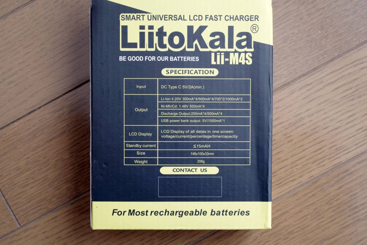 Liitokala Lii-M4S バッテリー充電器 未使用品_画像3