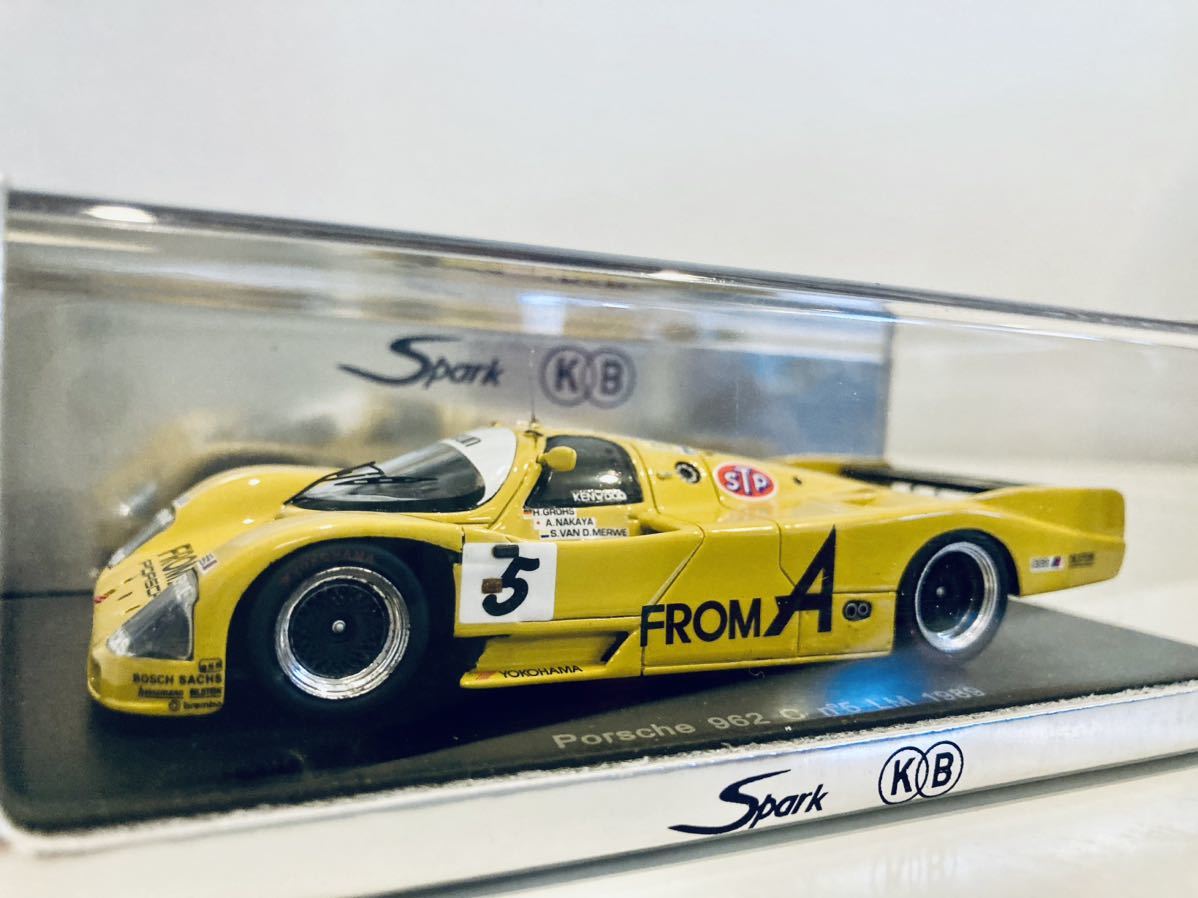 【送料無料】1/43 Spark フロムA ポルシェ 962C #5 H.グロース-中谷明彦-サレル・ヴァン・デ・マーウェ Le Mans 1989