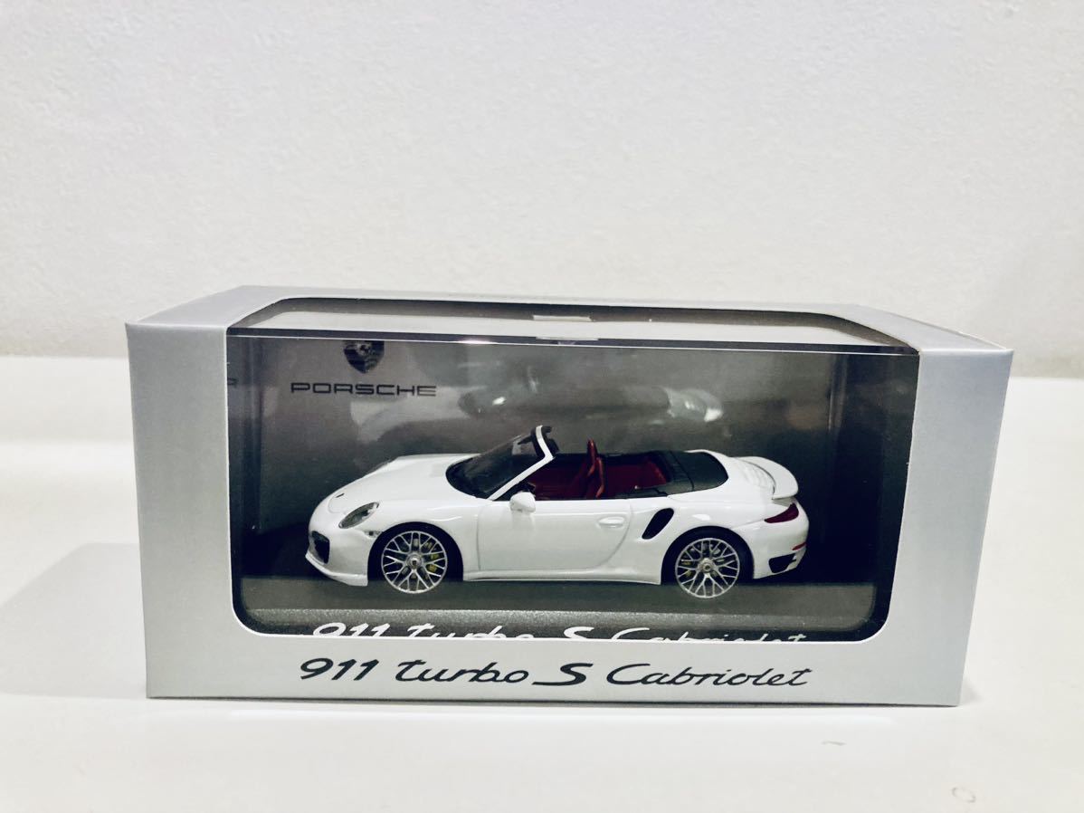 【送料無料】1/43 Minichamps Porsche特注 ポルシェ 911 ターボ S カブリオレ (991) 2013 White_画像4