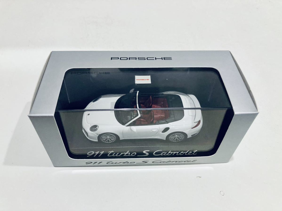 【送料無料】1/43 Minichamps Porsche特注 ポルシェ 911 ターボ S カブリオレ (991) 2013 White_画像3